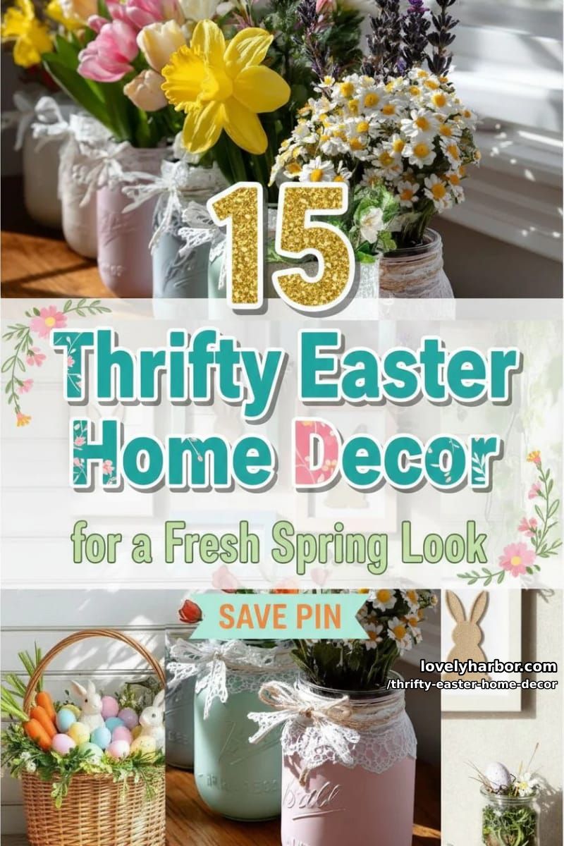 15 Thrifty Easter Home Decor Finds For a Fresh Spring Look 37 thrifty easter home decor - Collage 36