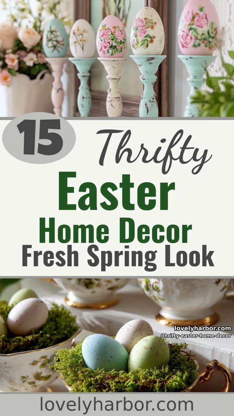 15 Thrifty Easter Home Decor Finds For a Fresh Spring Look 39 thrifty easter home decor - Collage 38