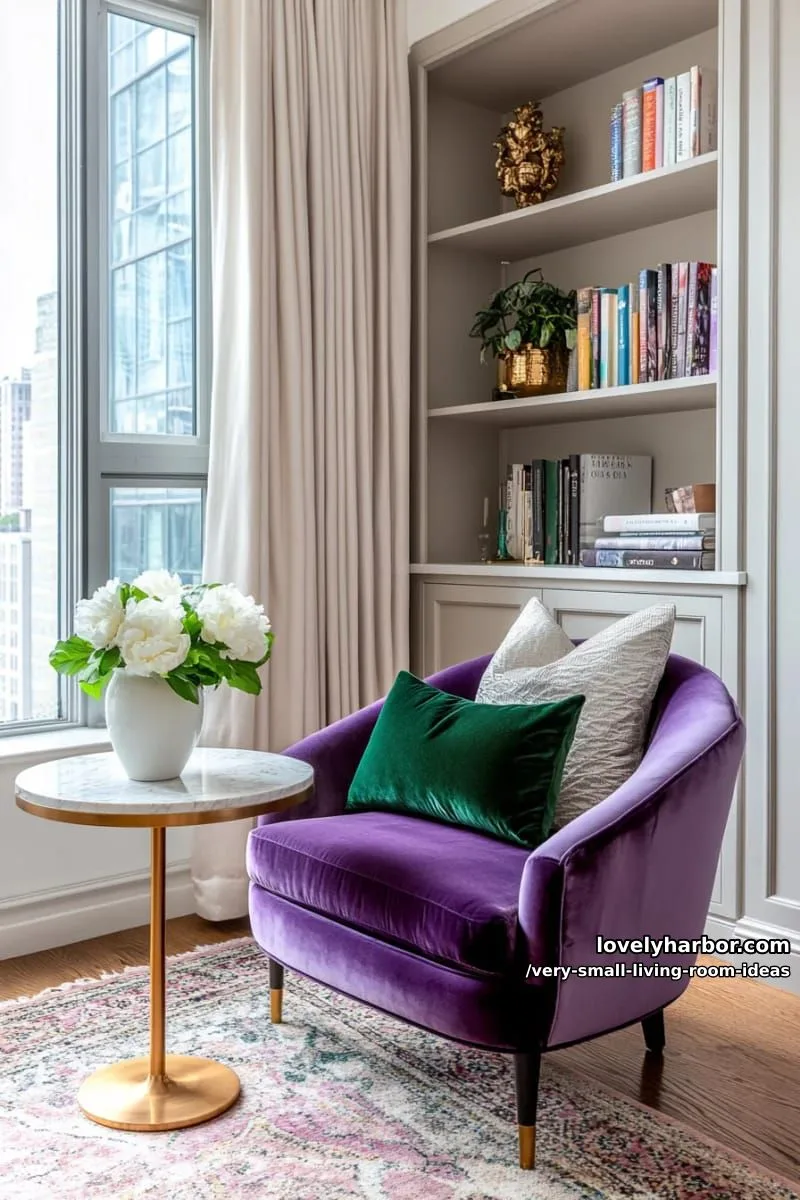 tiny round accent tables with marble tops for elegance 1