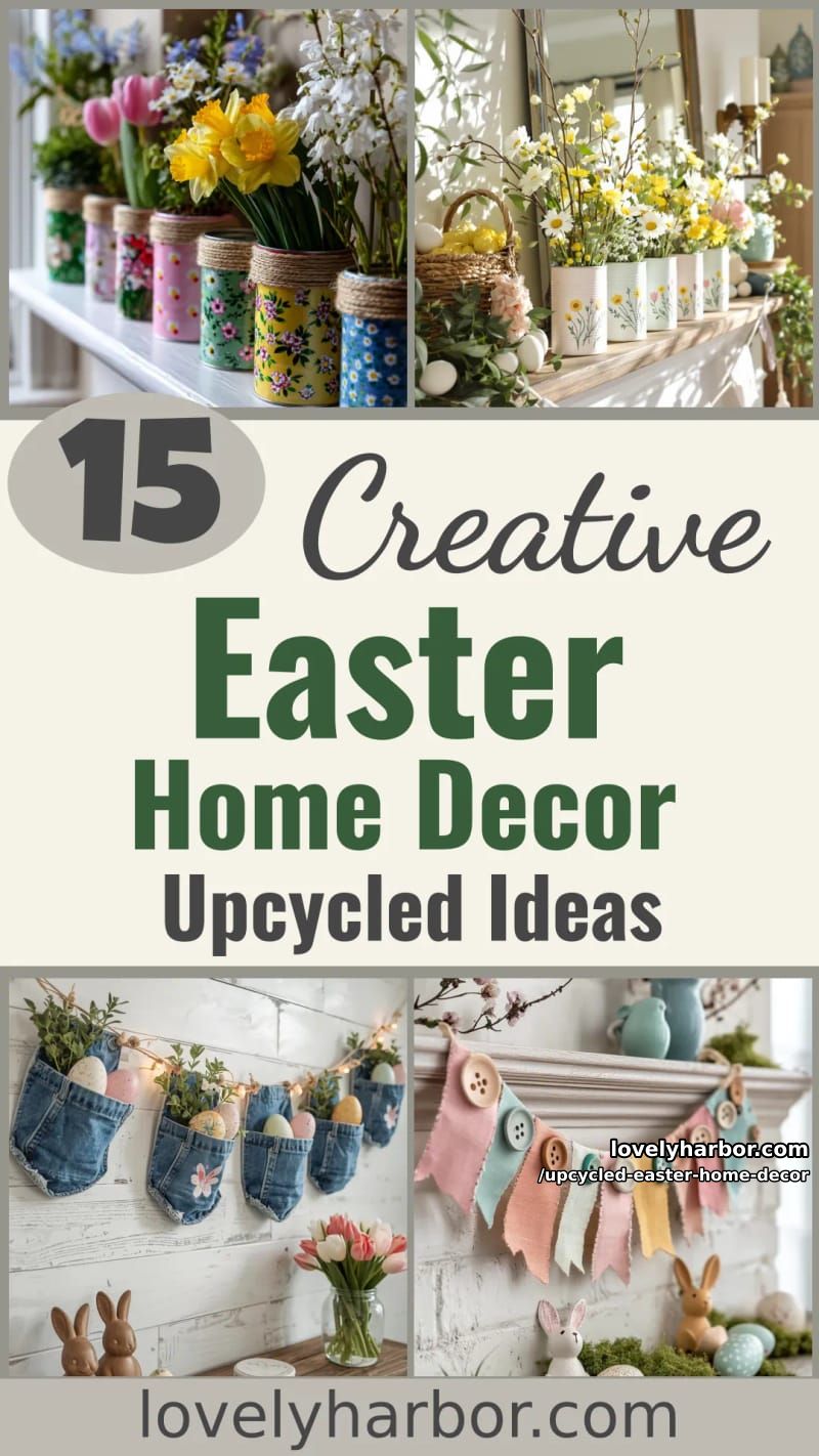 15 Upcycled Easter Home Decor That Give Old Treasures New Life 47 upcycled easter home decor - Collage 46