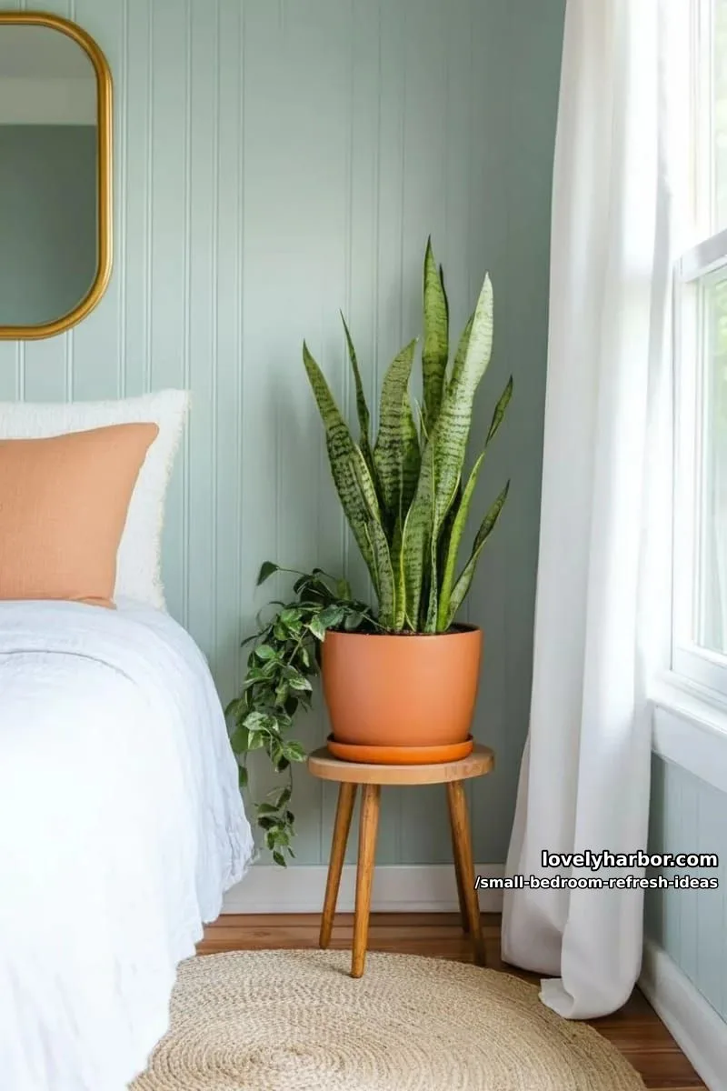 use vertical stripes or paneling to visually stretch the room taller 1
