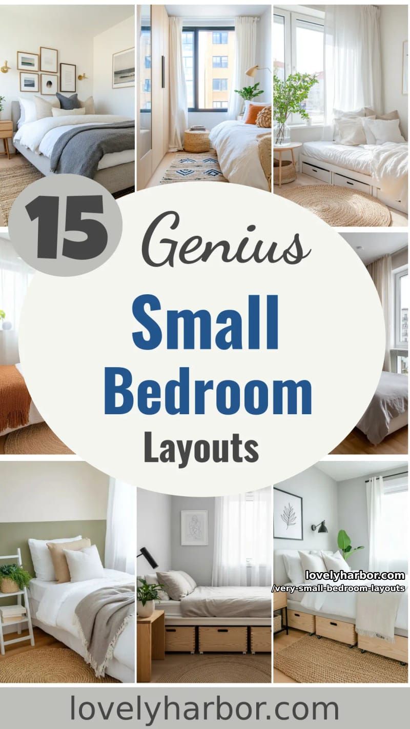15 Functional Layouts for Very Small Bedrooms 44 very small bedroom? these layouts surely work 43