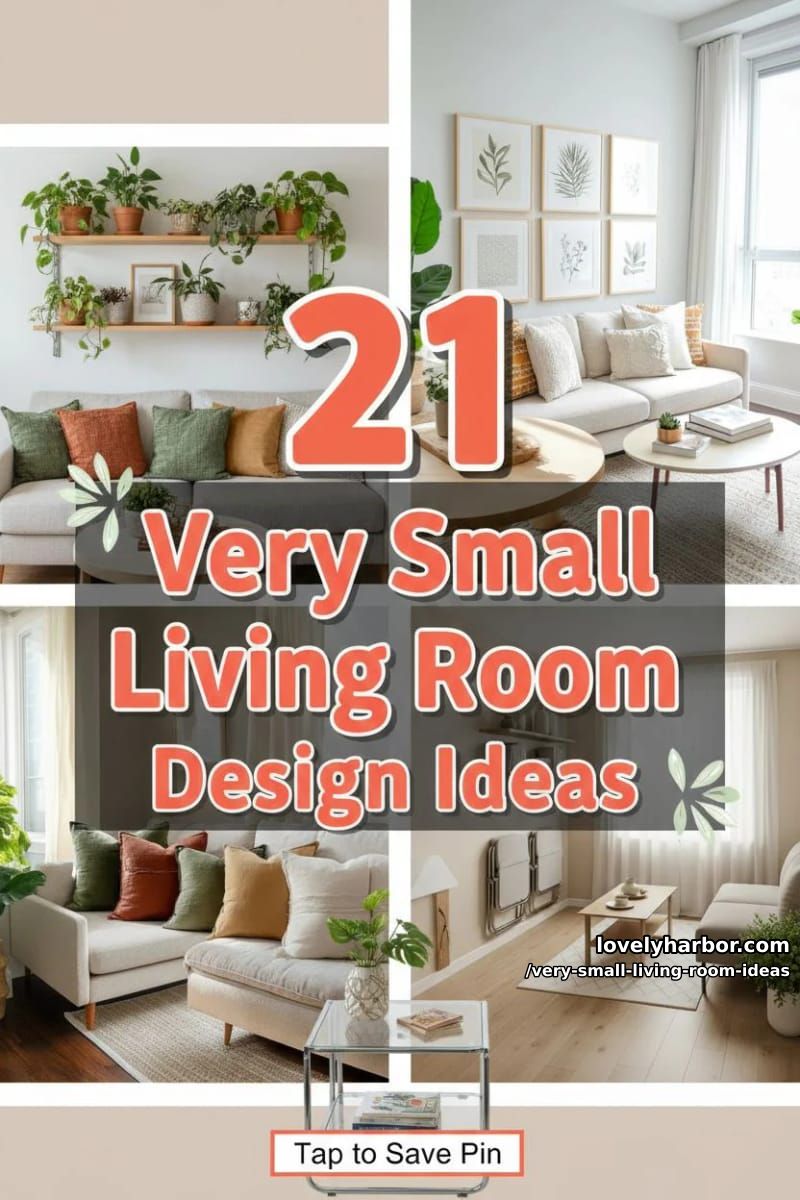 21 Very Small Living Room Design Ideas to Maximize Your Space 59 very small living room ideas - Collage 58