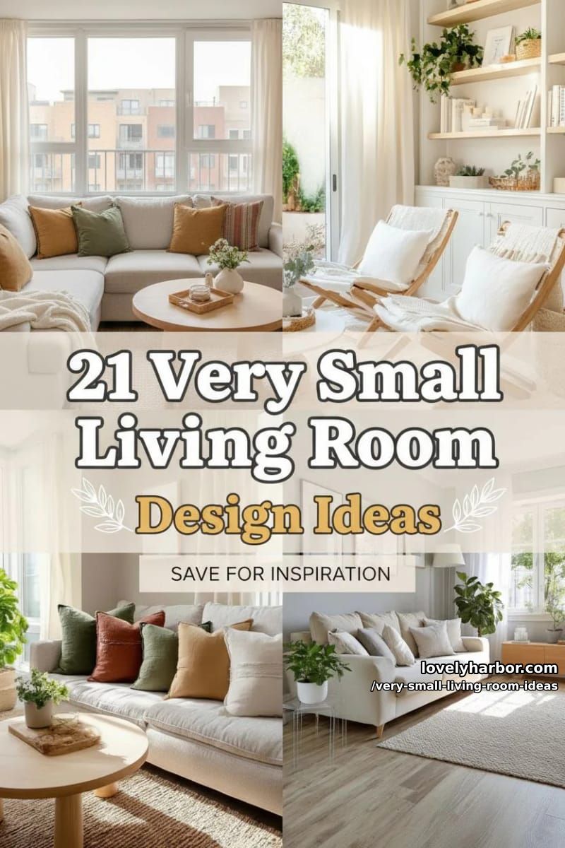 21 Very Small Living Room Design Ideas to Maximize Your Space 60 very small living room ideas - Collage 59