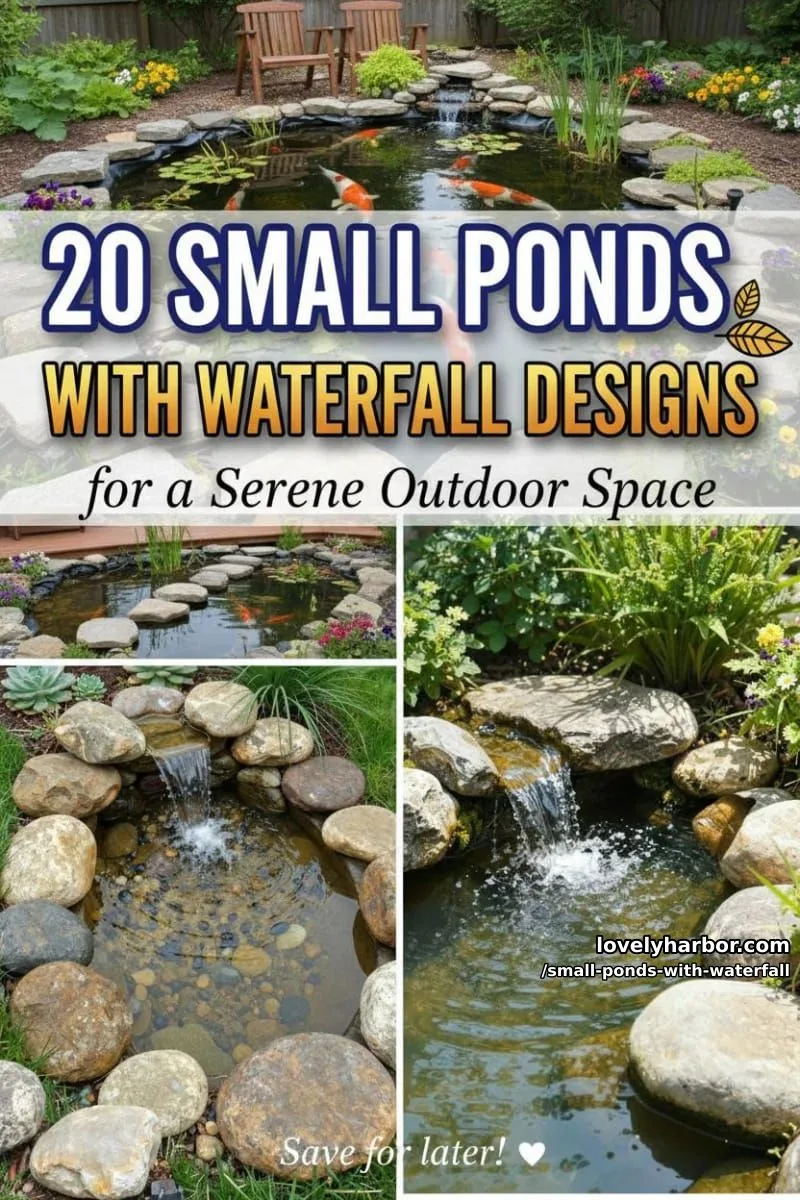 20 Small Ponds With Waterfall Designs For A Relaxing Outdoor Space 1 article image 1