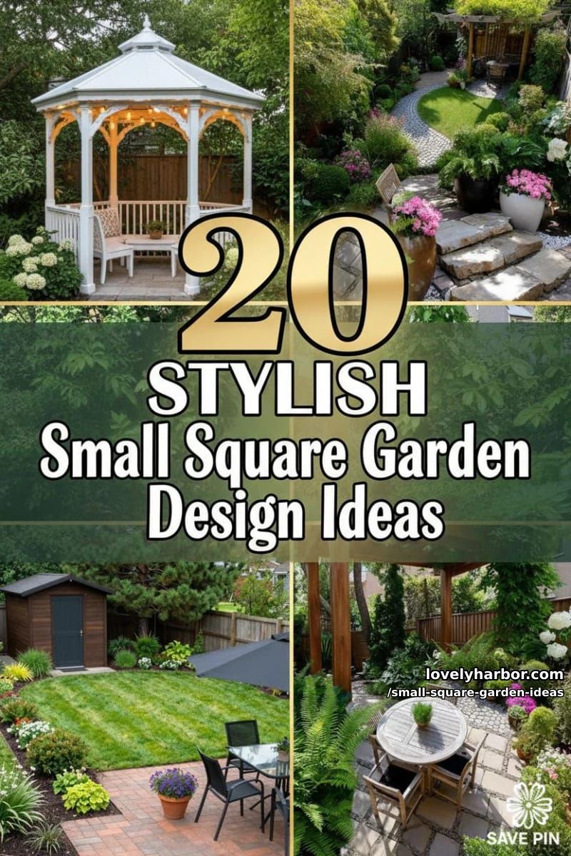 20 Small Square Garden Ideas To Help You Relax In Style 2 article image 1
