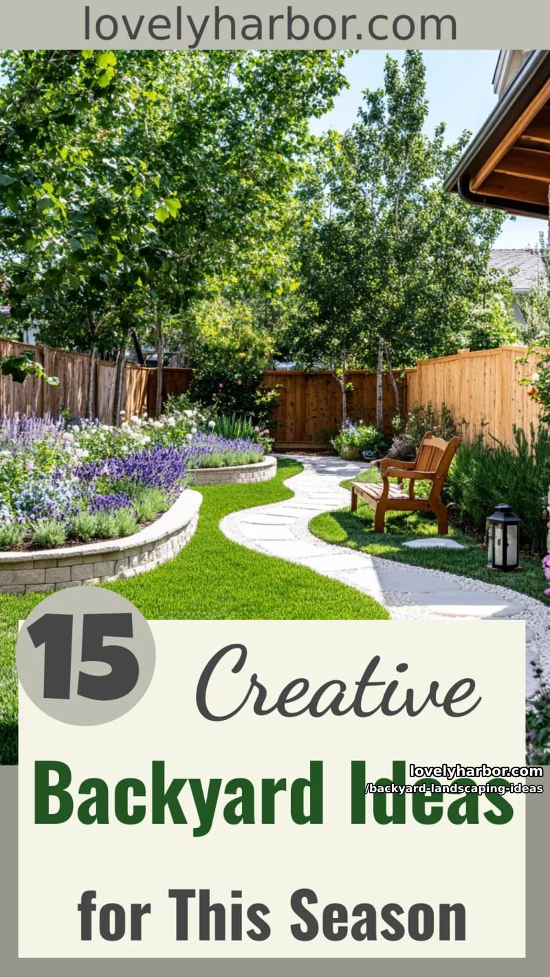 15 Backyard Landscaping Ideas to Try This Season 52 backyard landscaping ideas - Collage 51