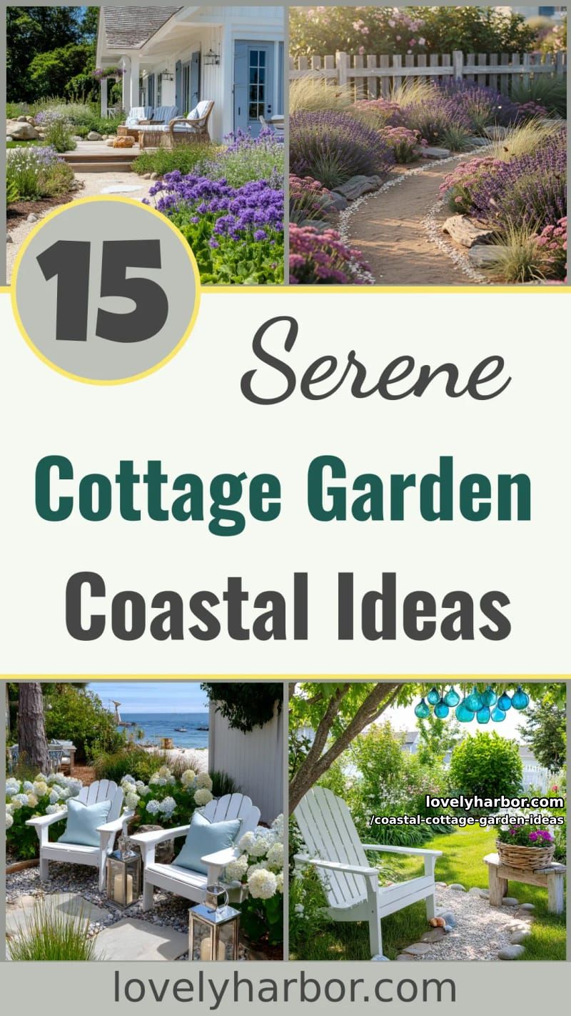 15 Coastal Cottage Garden Ideas For A Serene Spaces 48 Coastal Cottage Garden Ideas - Collage 47
