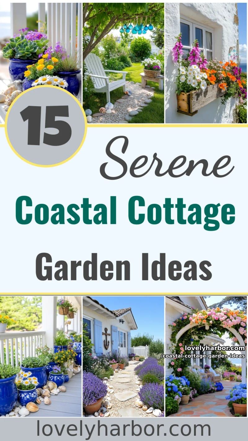 15 Coastal Cottage Garden Ideas For A Serene Spaces 50 Coastal Cottage Garden Ideas - Collage 49