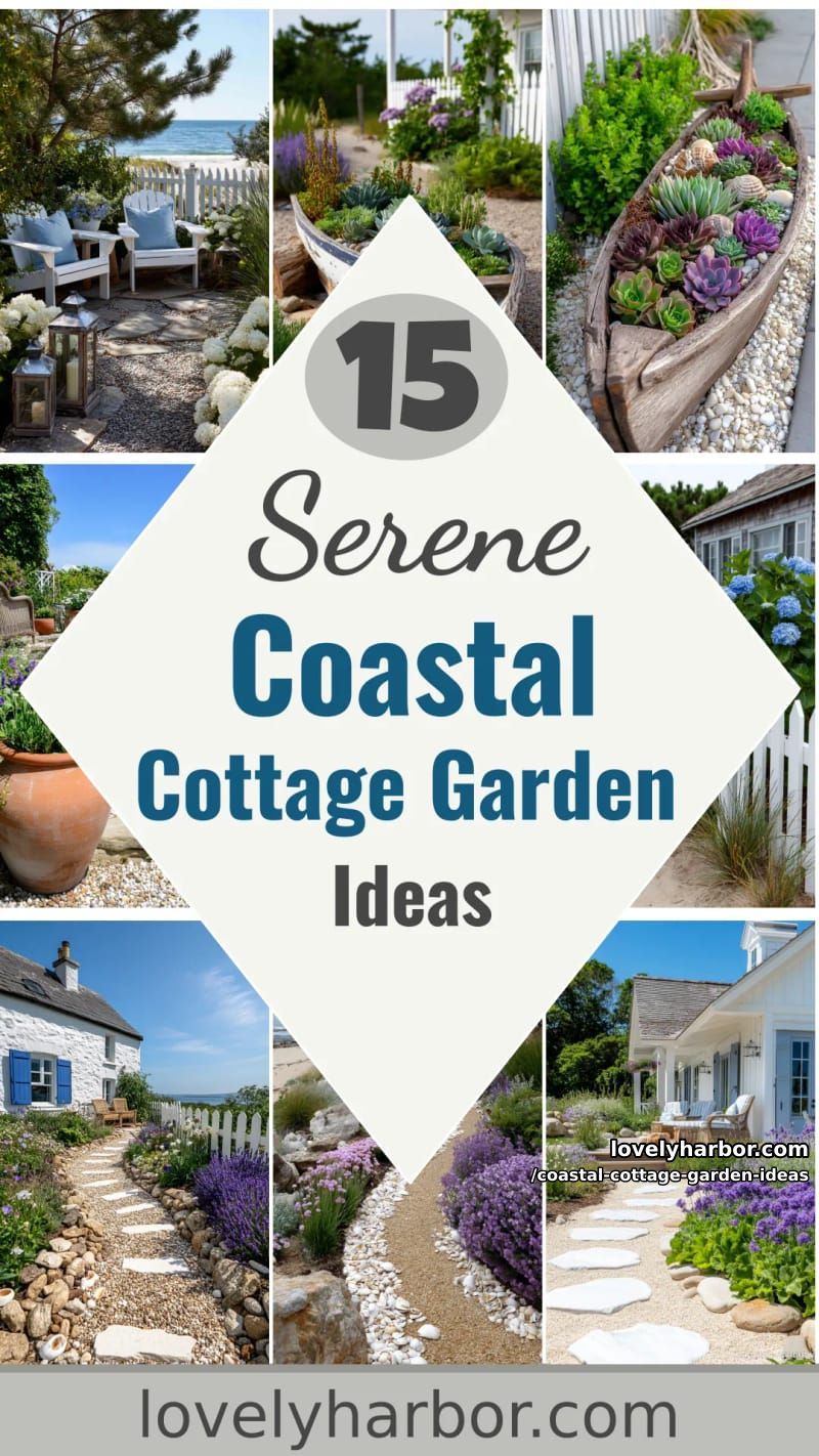 15 Coastal Cottage Garden Ideas For A Serene Spaces 51 Coastal Cottage Garden Ideas - Collage 50