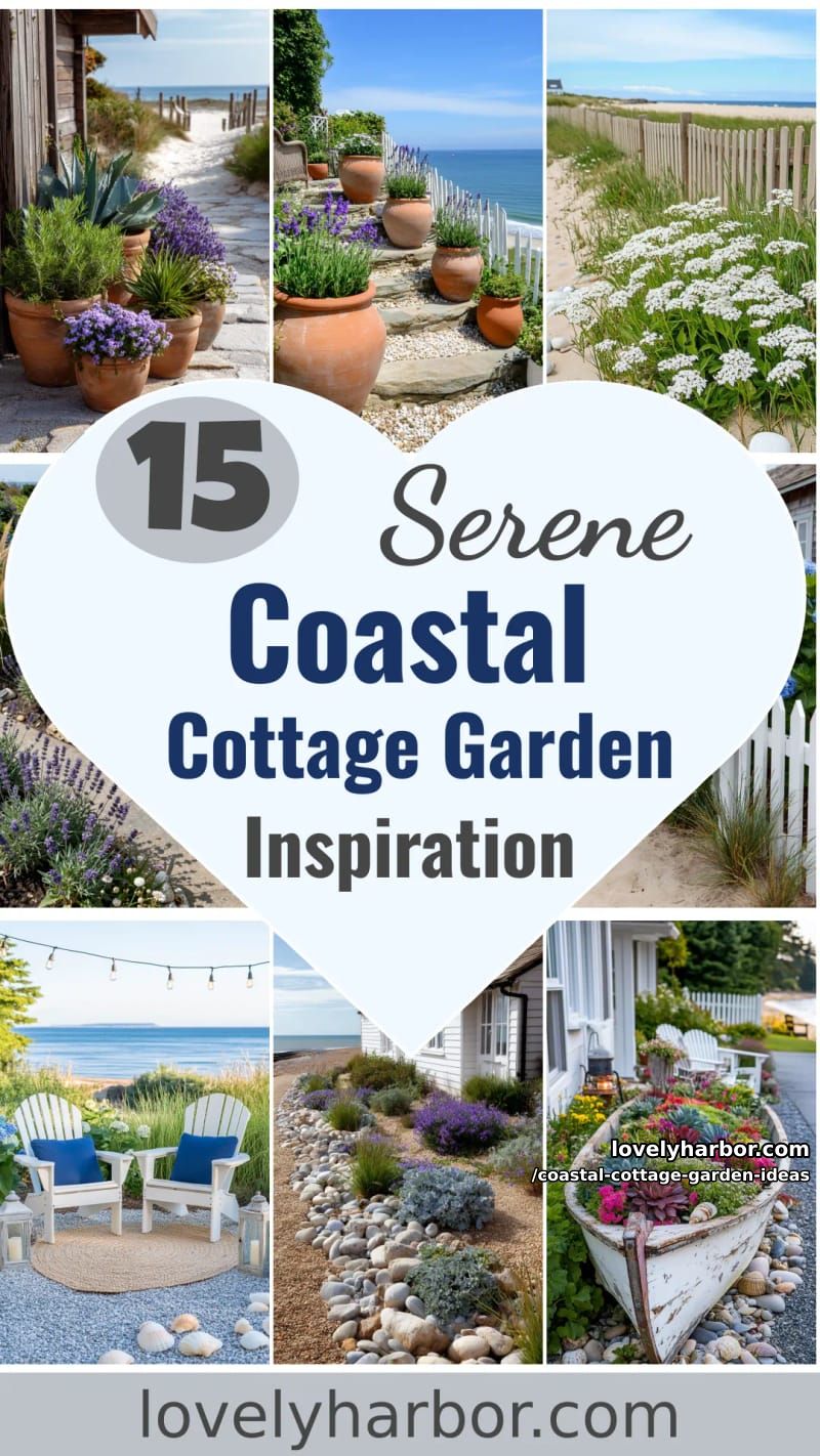 15 Coastal Cottage Garden Ideas For A Serene Spaces 53 Coastal Cottage Garden Ideas - Collage 52