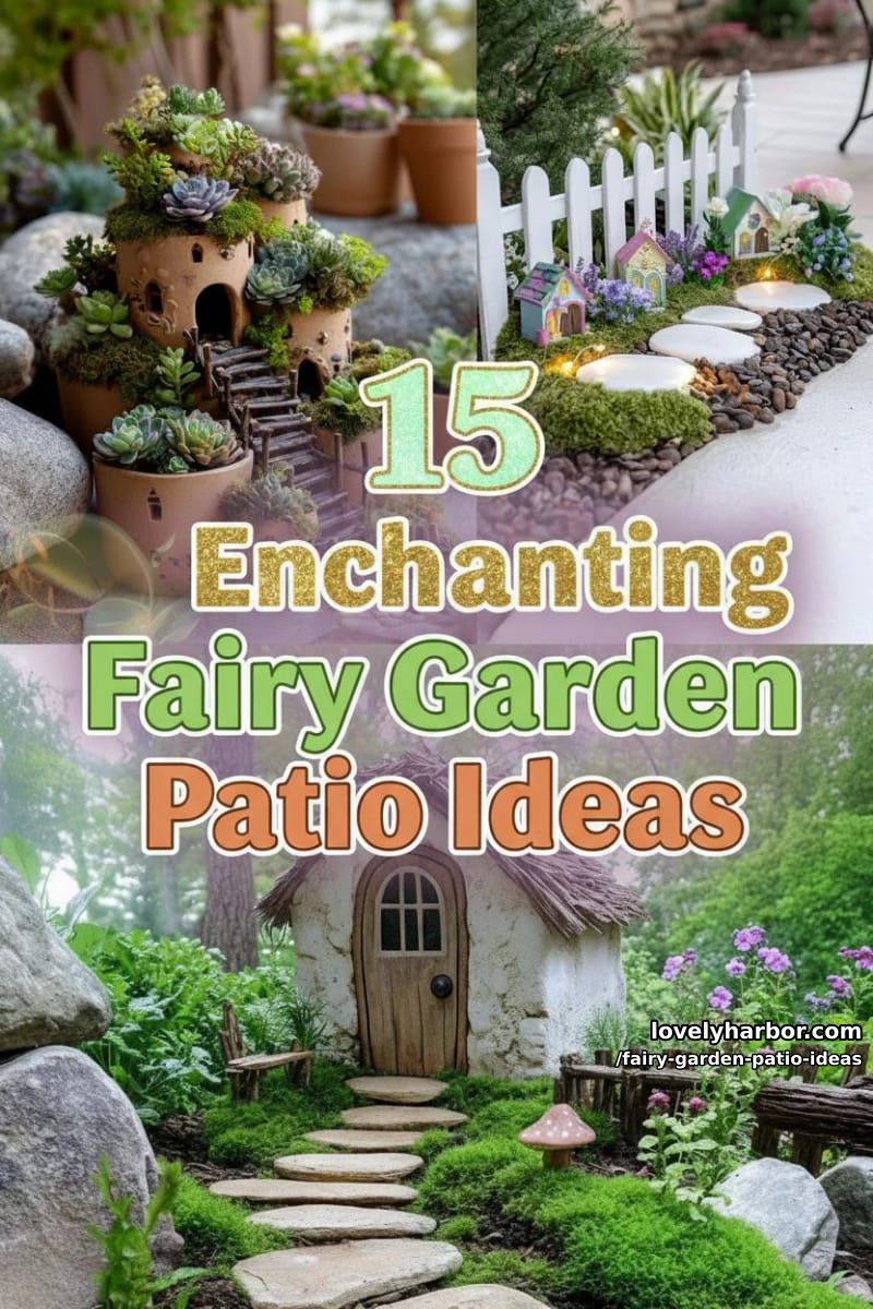 15 Enchanting Fairy Garden Patio Ideas to Inspire Your Space 47 Fairy Garden Patio Ideas - Collage 46