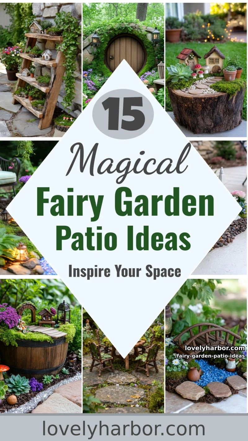 15 Enchanting Fairy Garden Patio Ideas to Inspire Your Space 49 Fairy Garden Patio Ideas - Collage 48
