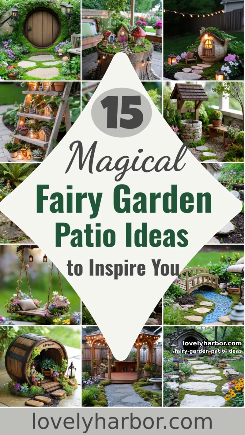 15 Enchanting Fairy Garden Patio Ideas to Inspire Your Space 51 Fairy Garden Patio Ideas - Collage 50
