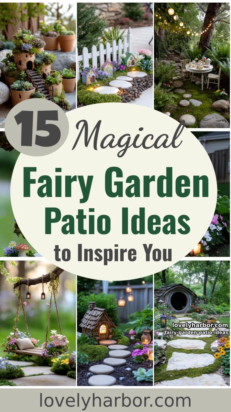 15 Enchanting Fairy Garden Patio Ideas to Inspire Your Space 52 Fairy Garden Patio Ideas - Collage 51