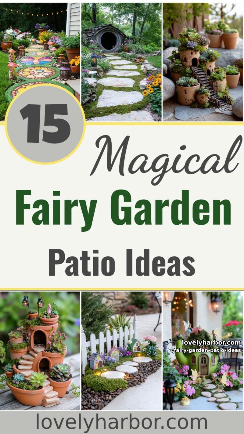 15 Enchanting Fairy Garden Patio Ideas to Inspire Your Space 54 Fairy Garden Patio Ideas - Collage 53