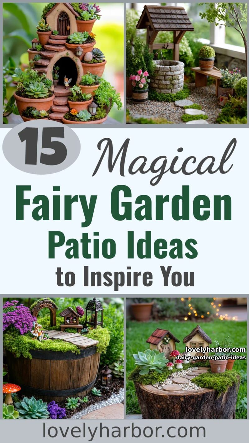 15 Enchanting Fairy Garden Patio Ideas to Inspire Your Space 55 Fairy Garden Patio Ideas - Collage 54