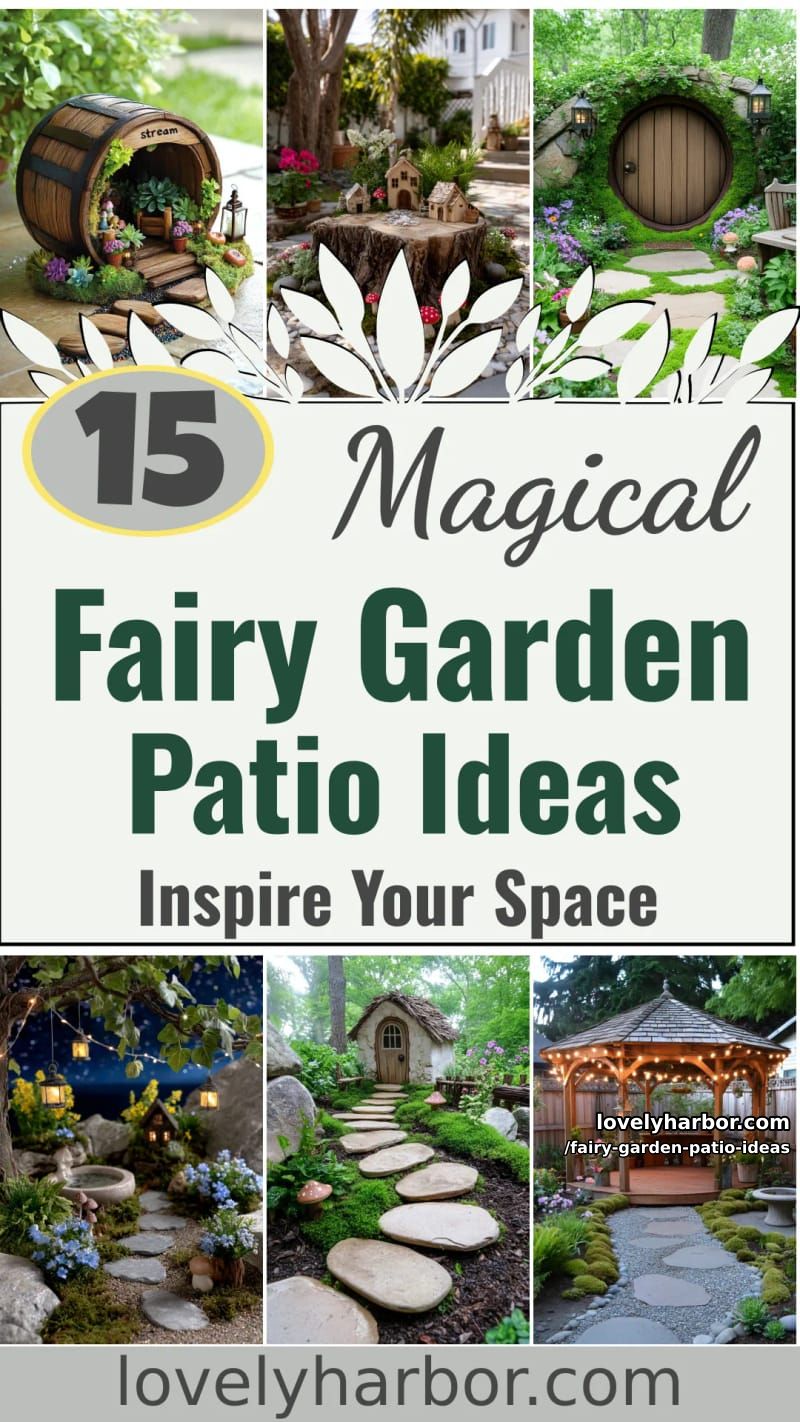 15 Enchanting Fairy Garden Patio Ideas to Inspire Your Space 59 Fairy Garden Patio Ideas - Collage 58