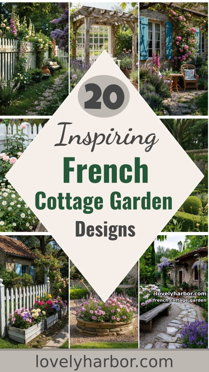 20 French Cottage Garden Designs That Are Truly Inspiring 59 french cottage garden - Collage 58