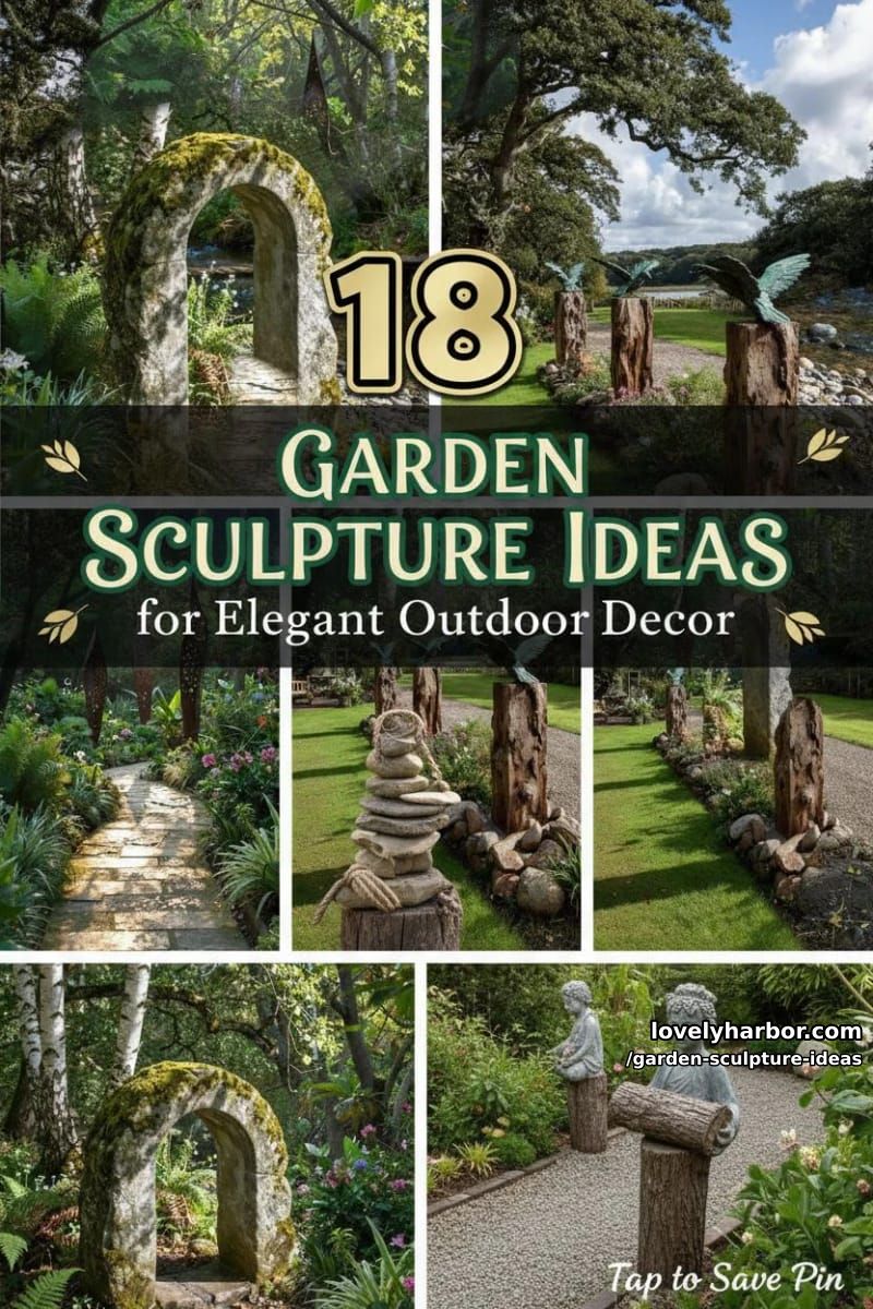 18 Garden Sculpture Ideas for Elegant Outdoor Decor 51 garden sculpture ideas - Collage 50