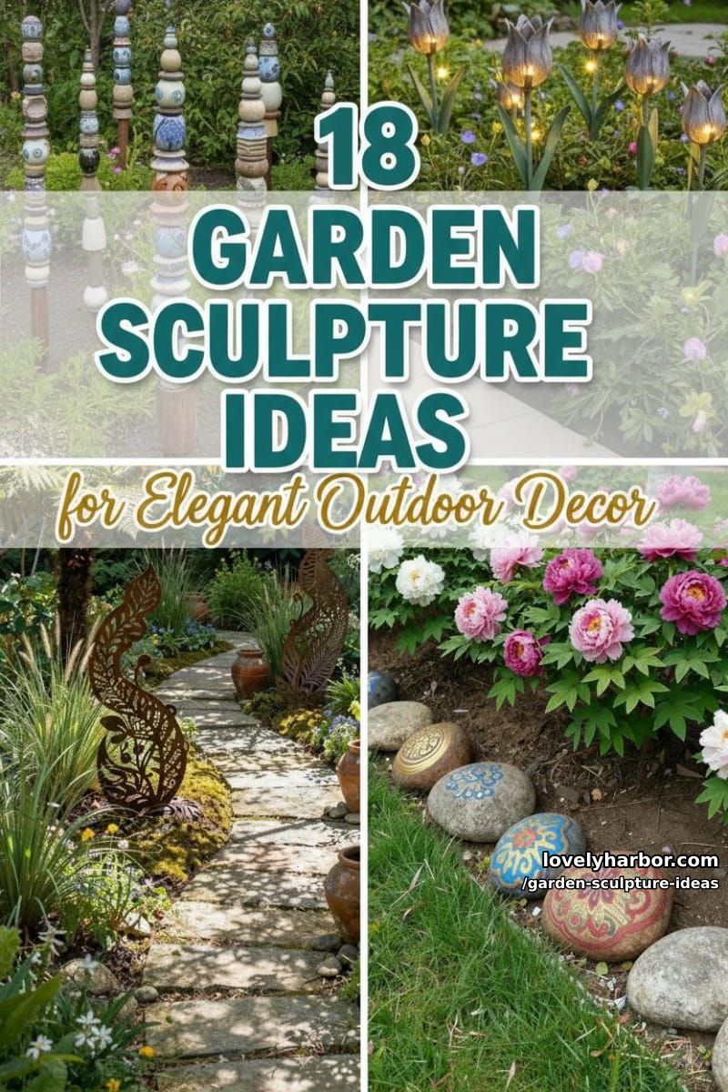 18 Garden Sculpture Ideas for Elegant Outdoor Decor 52 garden sculpture ideas - Collage 51