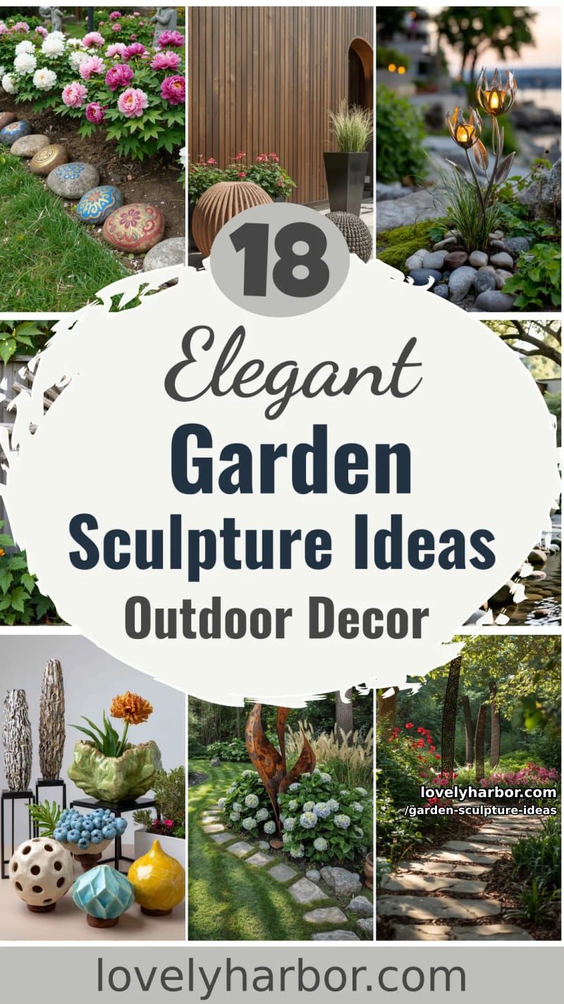 18 Garden Sculpture Ideas for Elegant Outdoor Decor 58 garden sculpture ideas - Collage 57