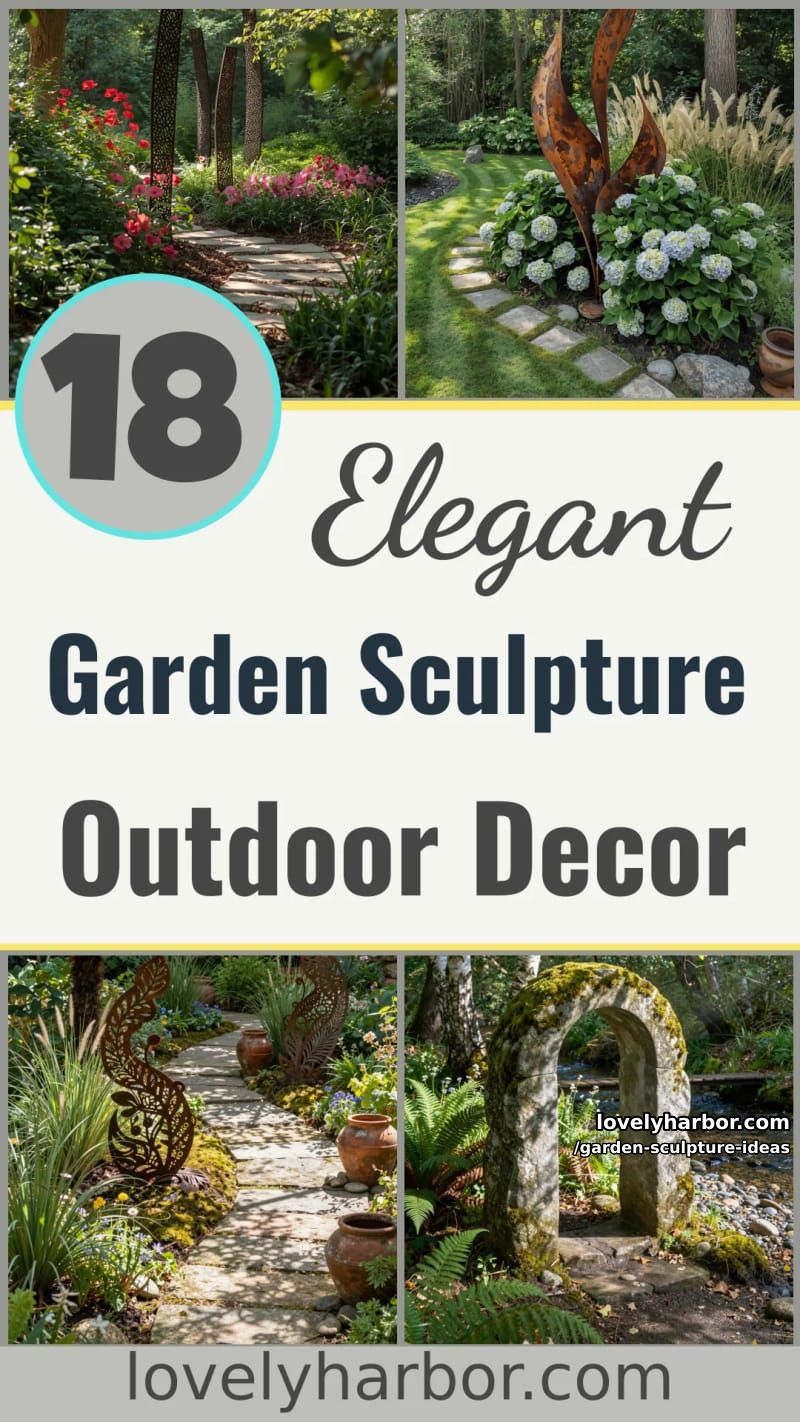 18 Garden Sculpture Ideas for Elegant Outdoor Decor 65 garden sculpture ideas - Collage 64