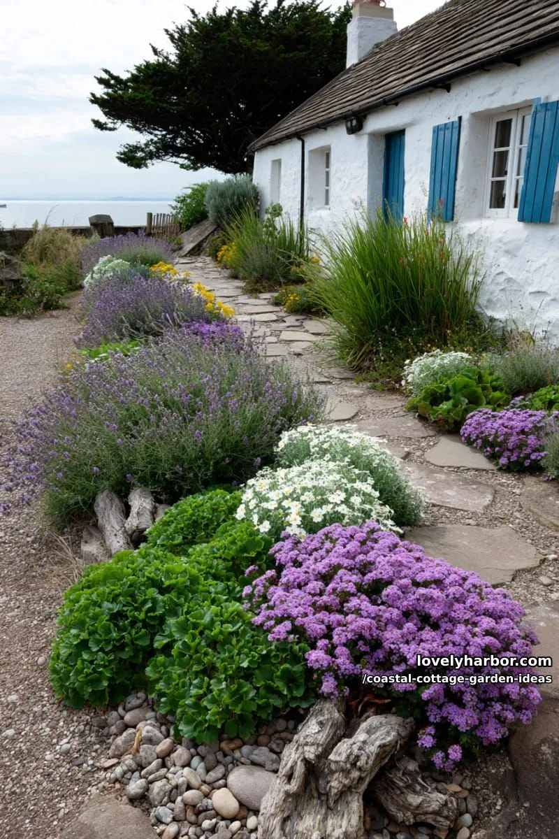 grow a fragrant border of flowering thyme, cotton lavender, and scented pelargoniums 1
