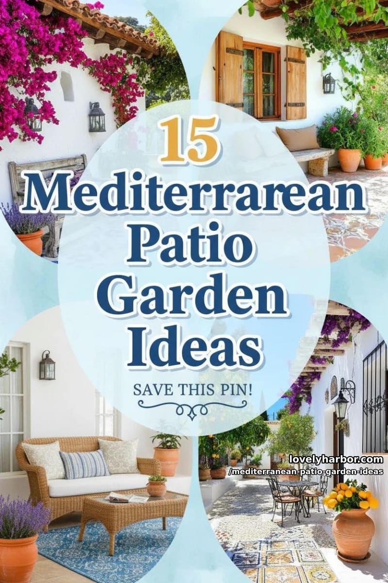 15 Mediterranean Patio Garden Ideas For A Dreamy Modern Homes 49 Mediterranean Patio Garden Ideas - Collage 48