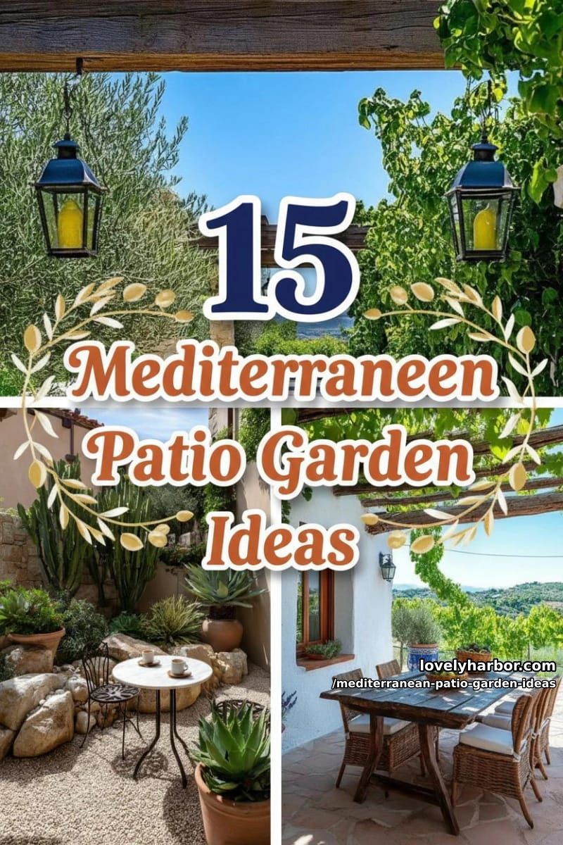 15 Mediterranean Patio Garden Ideas For A Dreamy Modern Homes 50 Mediterranean Patio Garden Ideas - Collage 49