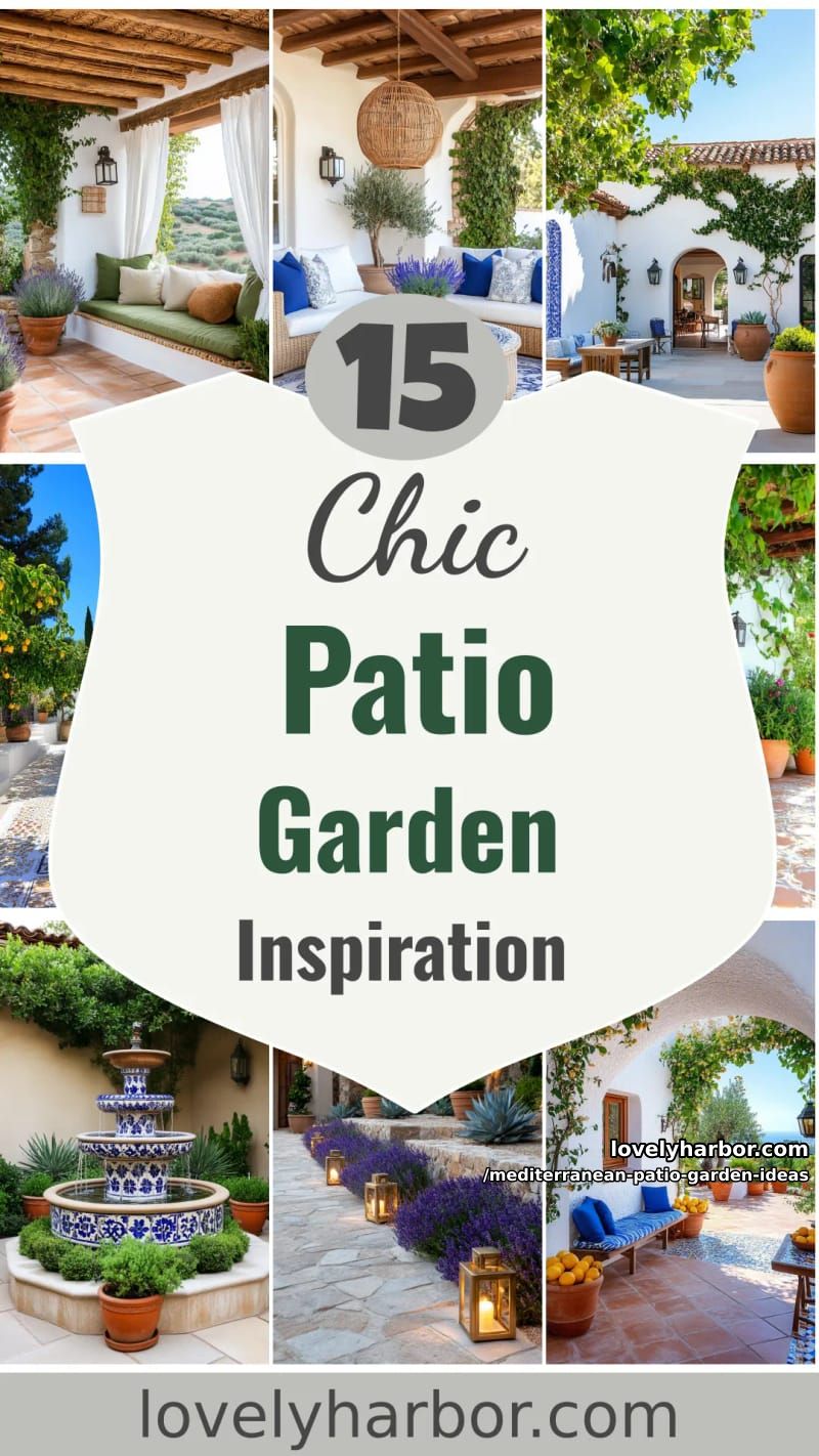 15 Mediterranean Patio Garden Ideas For A Dreamy Modern Homes 54 Mediterranean Patio Garden Ideas - Collage 53