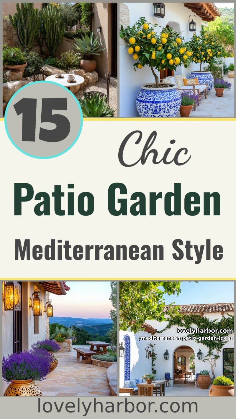 15 Mediterranean Patio Garden Ideas For A Dreamy Modern Homes 55 Mediterranean Patio Garden Ideas - Collage 54