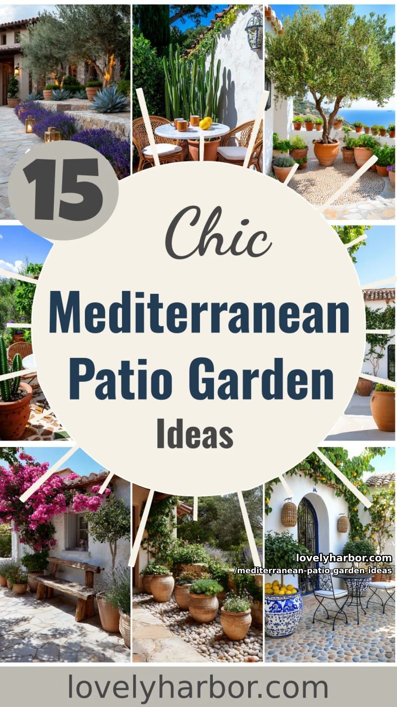 15 Mediterranean Patio Garden Ideas For A Dreamy Modern Homes 61 Mediterranean Patio Garden Ideas - Collage 60