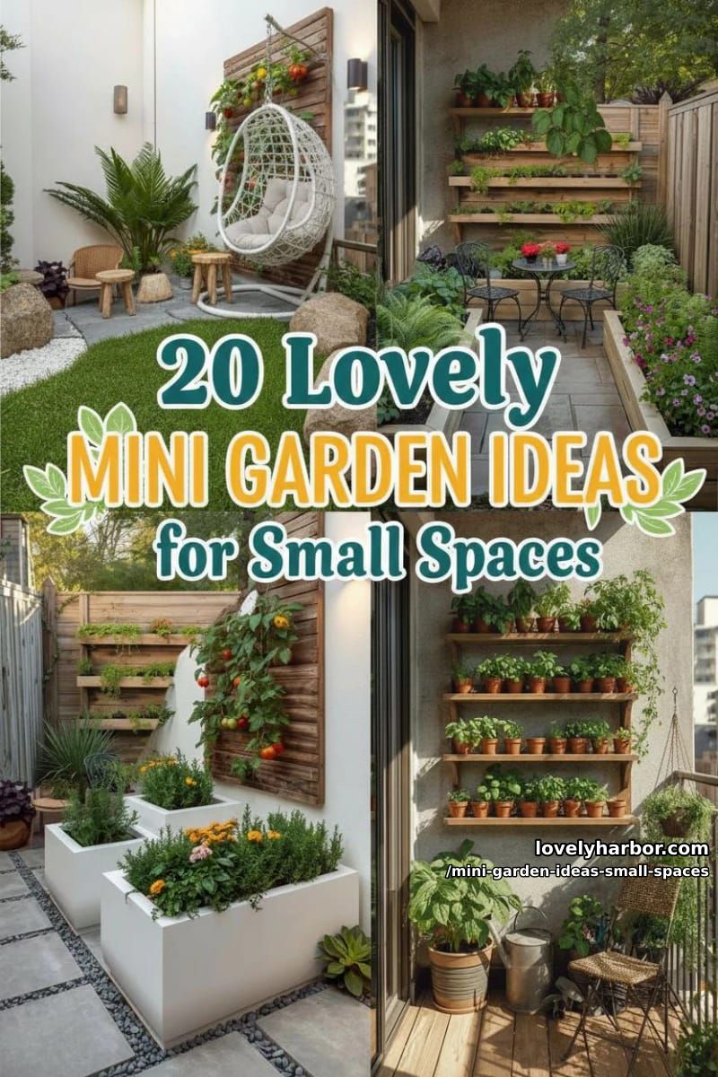 20 Mini Garden Ideas For Small Spaces 47 mini garden ideas small spaces - Collage 46