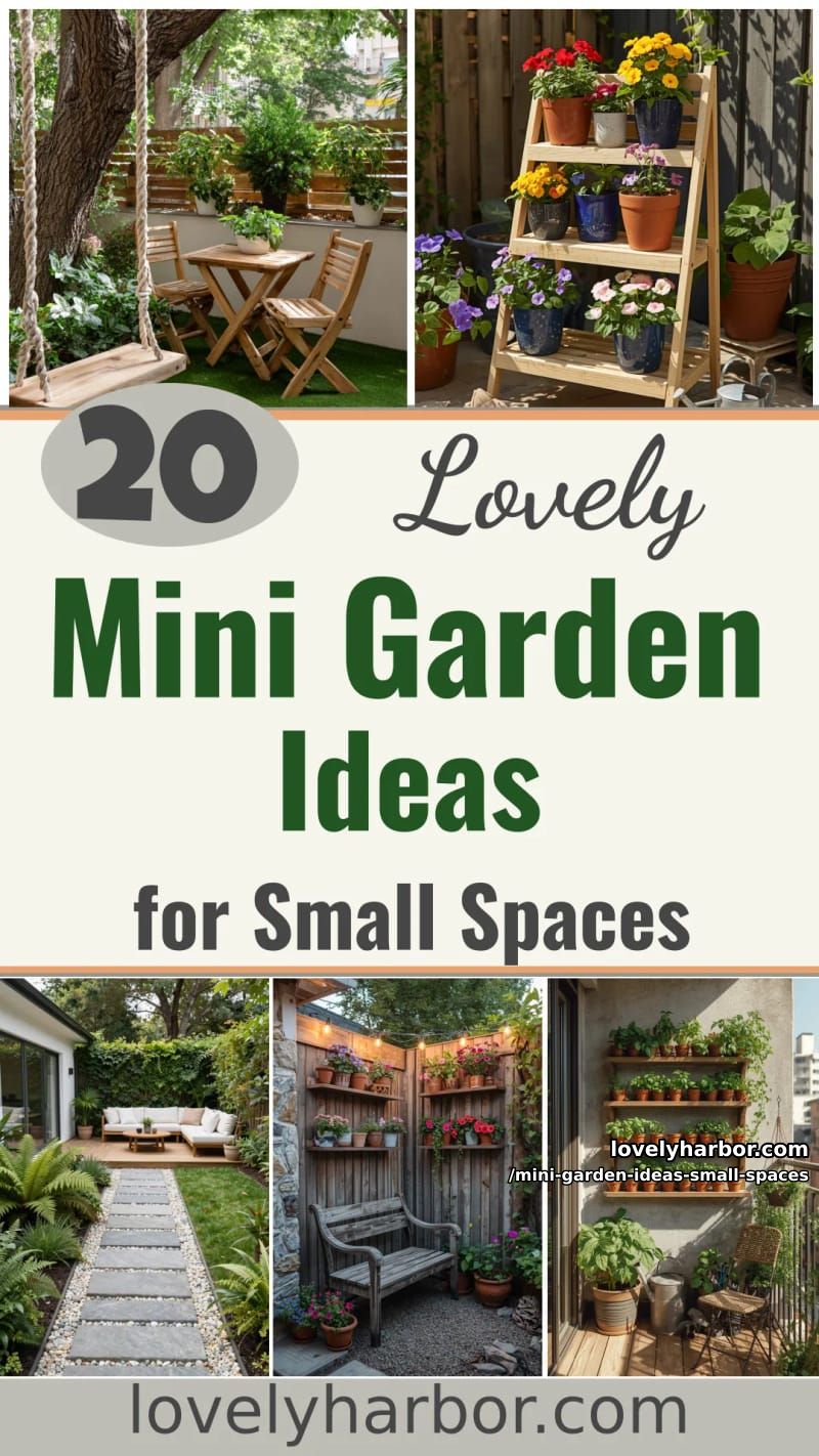 20 Mini Garden Ideas For Small Spaces 56 mini garden ideas small spaces - Collage 55