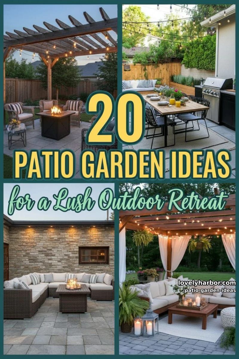 20 Patio Garden Ideas to Elevate Your Outdoor Space 47 patio garden ideas - Collage 46