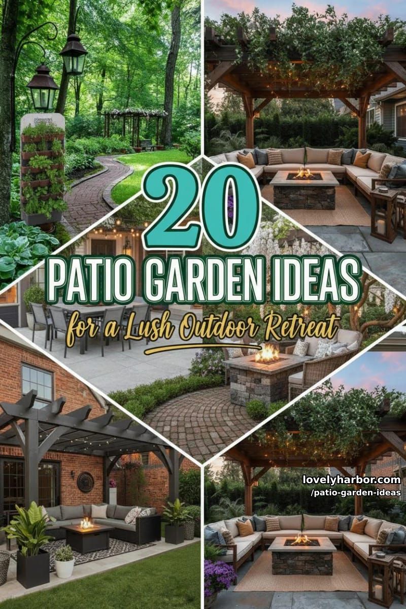 20 Patio Garden Ideas to Elevate Your Outdoor Space 48 patio garden ideas - Collage 47