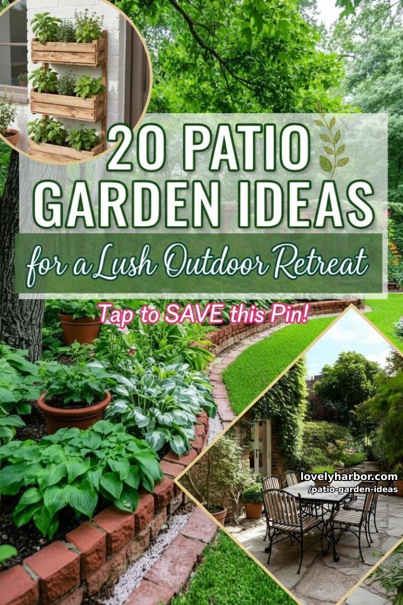 20 Patio Garden Ideas to Elevate Your Outdoor Space 50 patio garden ideas - Collage 49