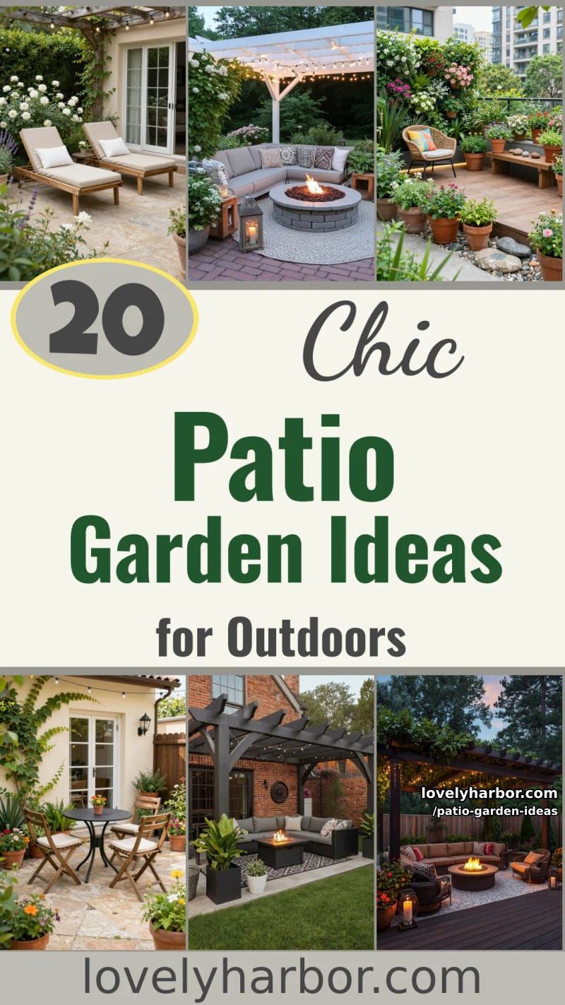 20 Patio Garden Ideas to Elevate Your Outdoor Space 52 patio garden ideas - Collage 51