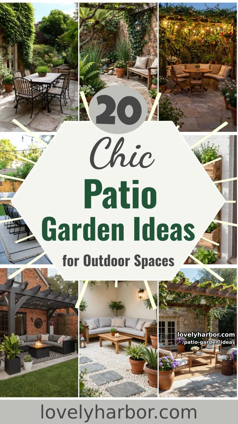 20 Patio Garden Ideas to Elevate Your Outdoor Space 53 patio garden ideas - Collage 52
