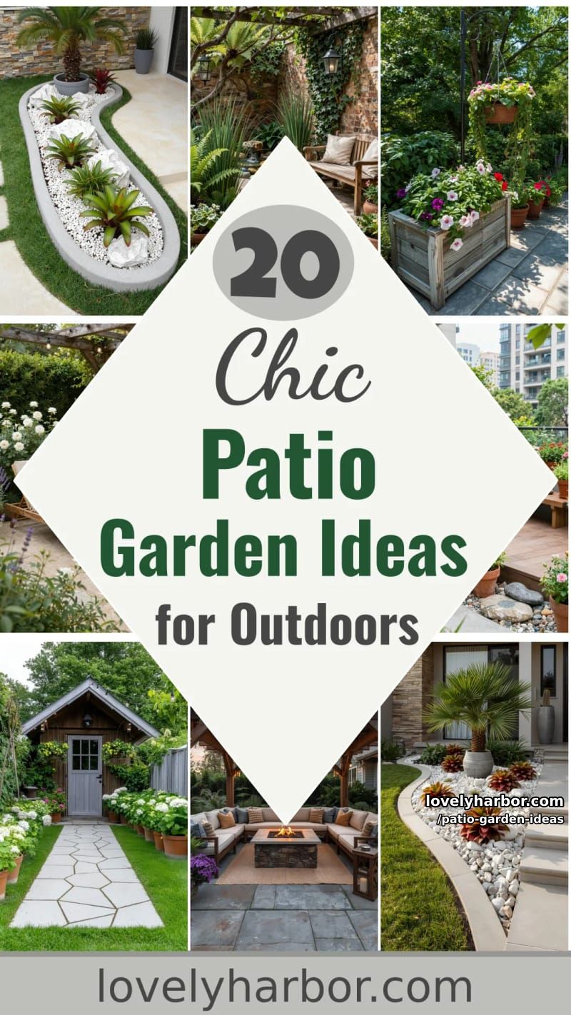 20 Patio Garden Ideas to Elevate Your Outdoor Space 54 patio garden ideas - Collage 53