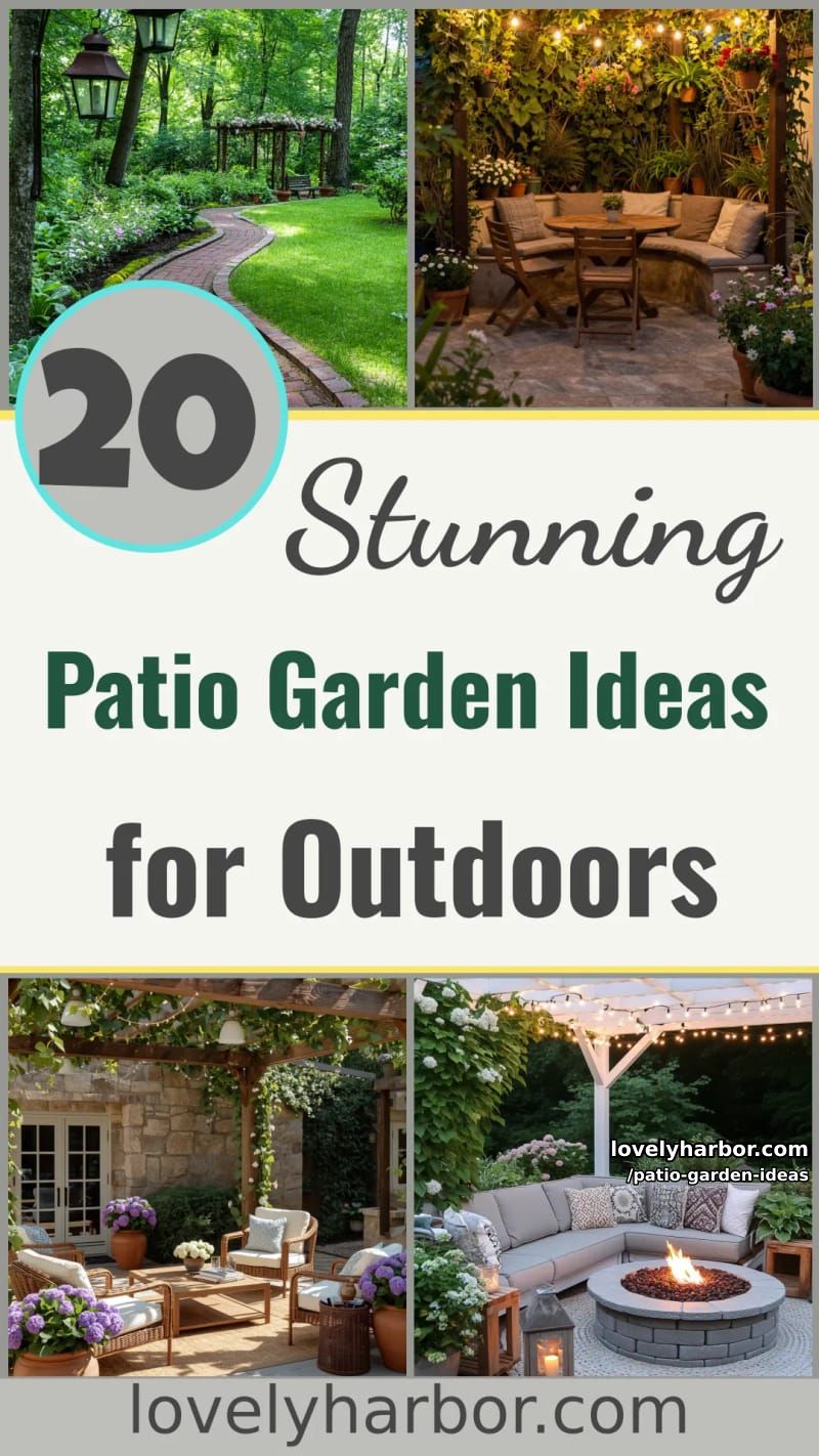 20 Patio Garden Ideas to Elevate Your Outdoor Space 57 patio garden ideas - Collage 56
