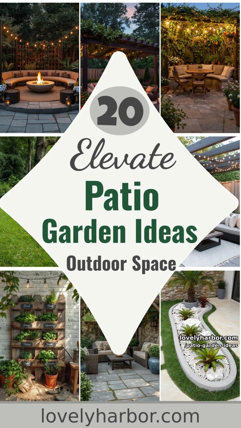 20 Patio Garden Ideas to Elevate Your Outdoor Space 59 patio garden ideas - Collage 58