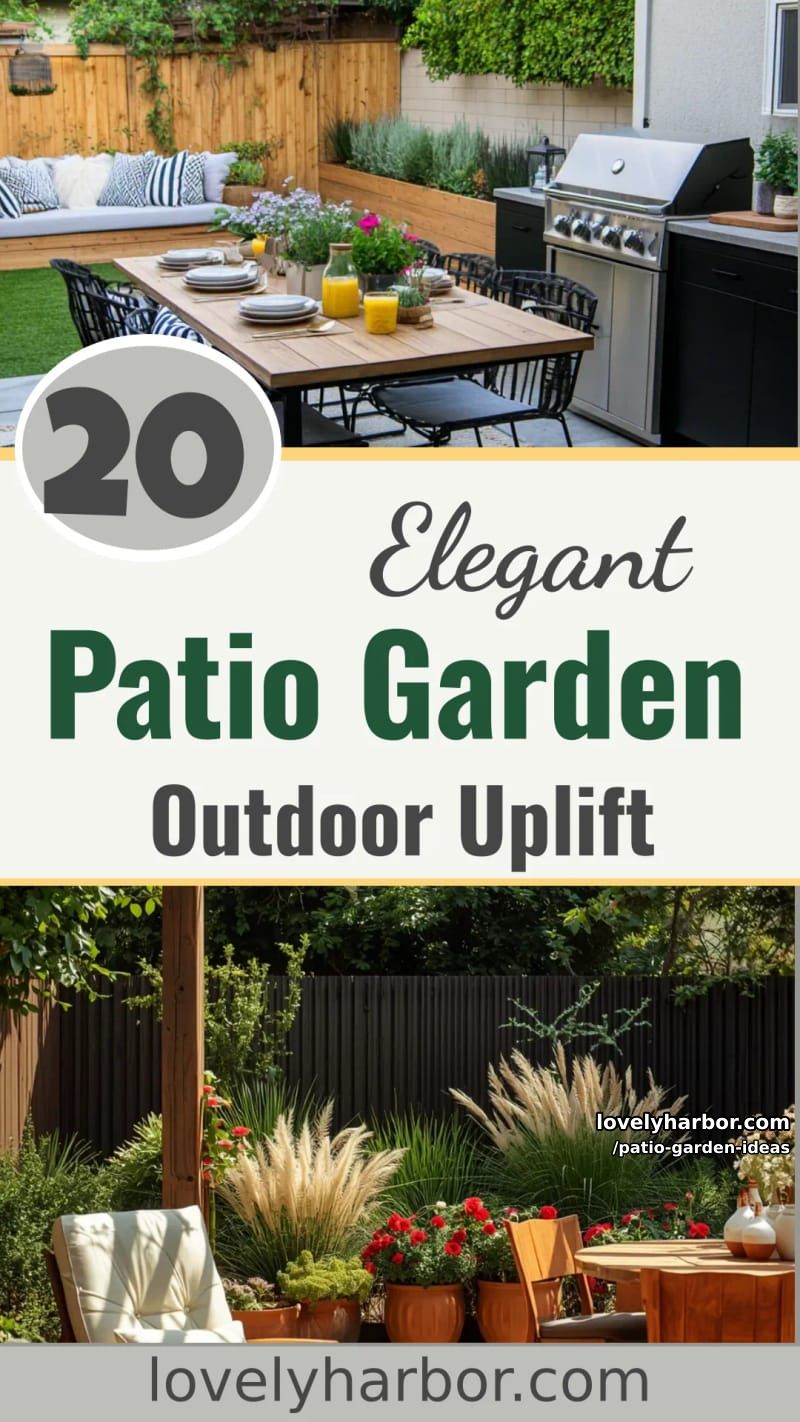 20 Patio Garden Ideas to Elevate Your Outdoor Space 61 patio garden ideas - Collage 60