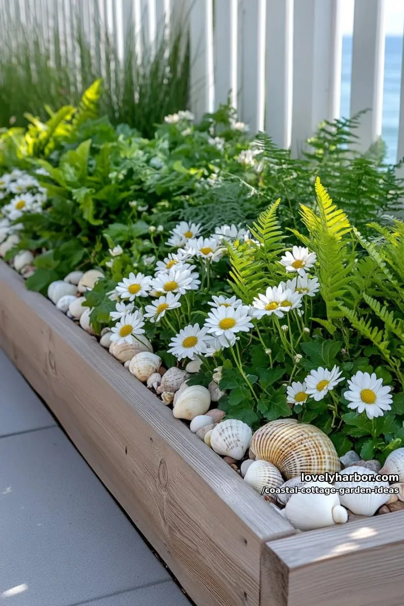 plant a raised bed with silvery artemisia, coastal ferns, and miniature daisies 1