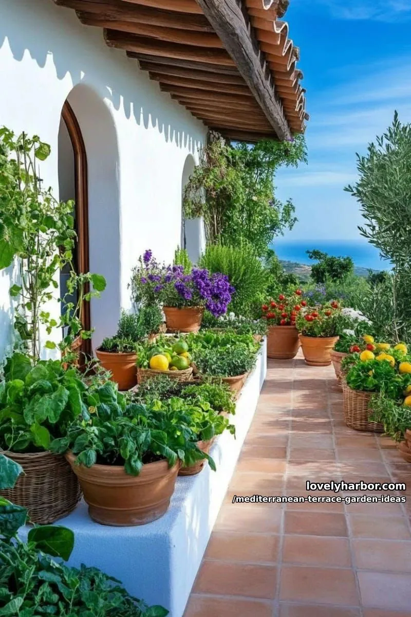 raised garden beds built from natural stone for herbs and veggies 1