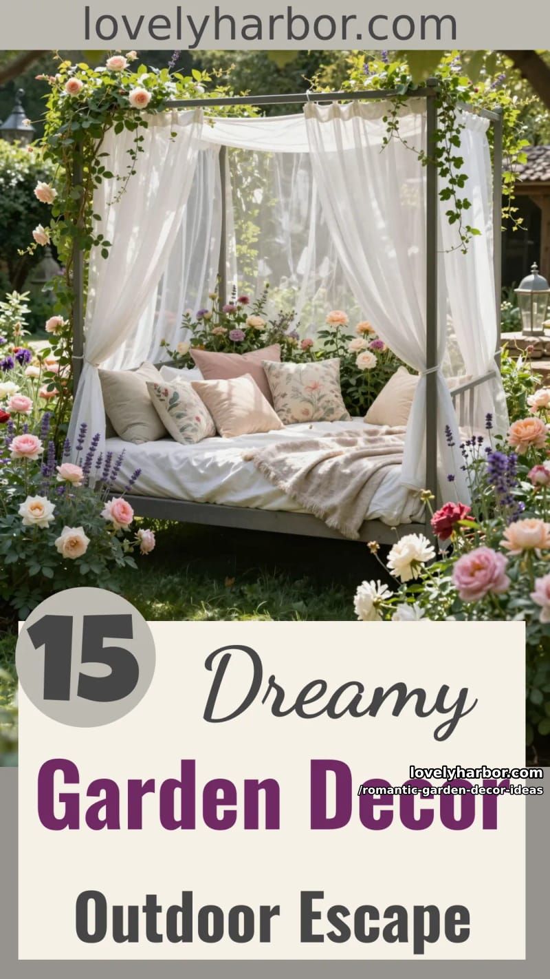 15 Romantic Garden Decor Ideas for a Dreamy Outdoor Escape 51 Romantic Garden Decor Ideas - Collage 50