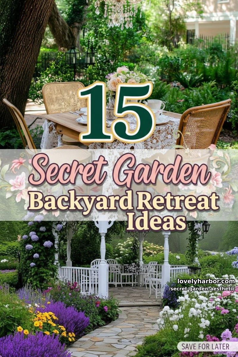 15 Secret Garden Inspirations for a Lush Backyard Retreat 45 secret garden aesthetic - Collage 44