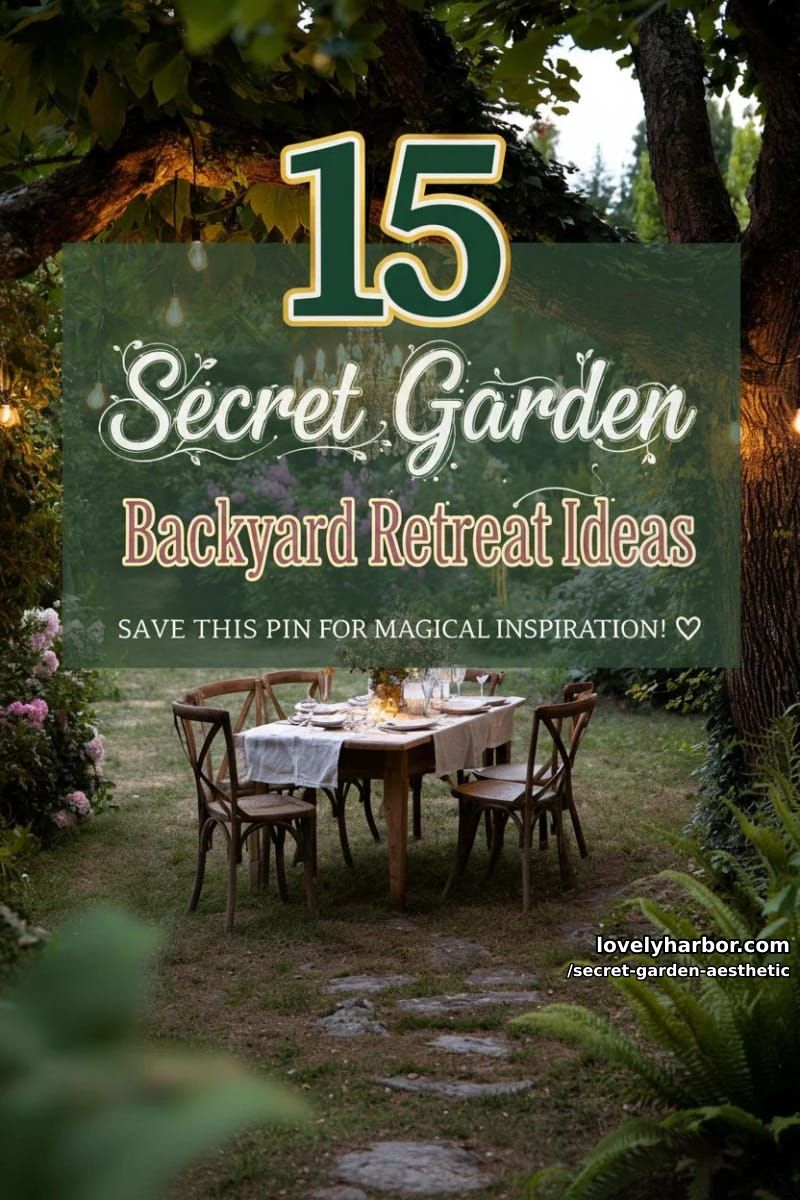 15 Secret Garden Inspirations for a Lush Backyard Retreat 46 secret garden aesthetic - Collage 45