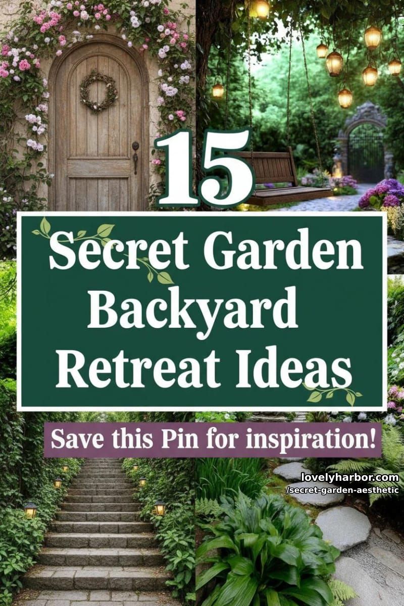 15 Secret Garden Inspirations for a Lush Backyard Retreat 47 secret garden aesthetic - Collage 46